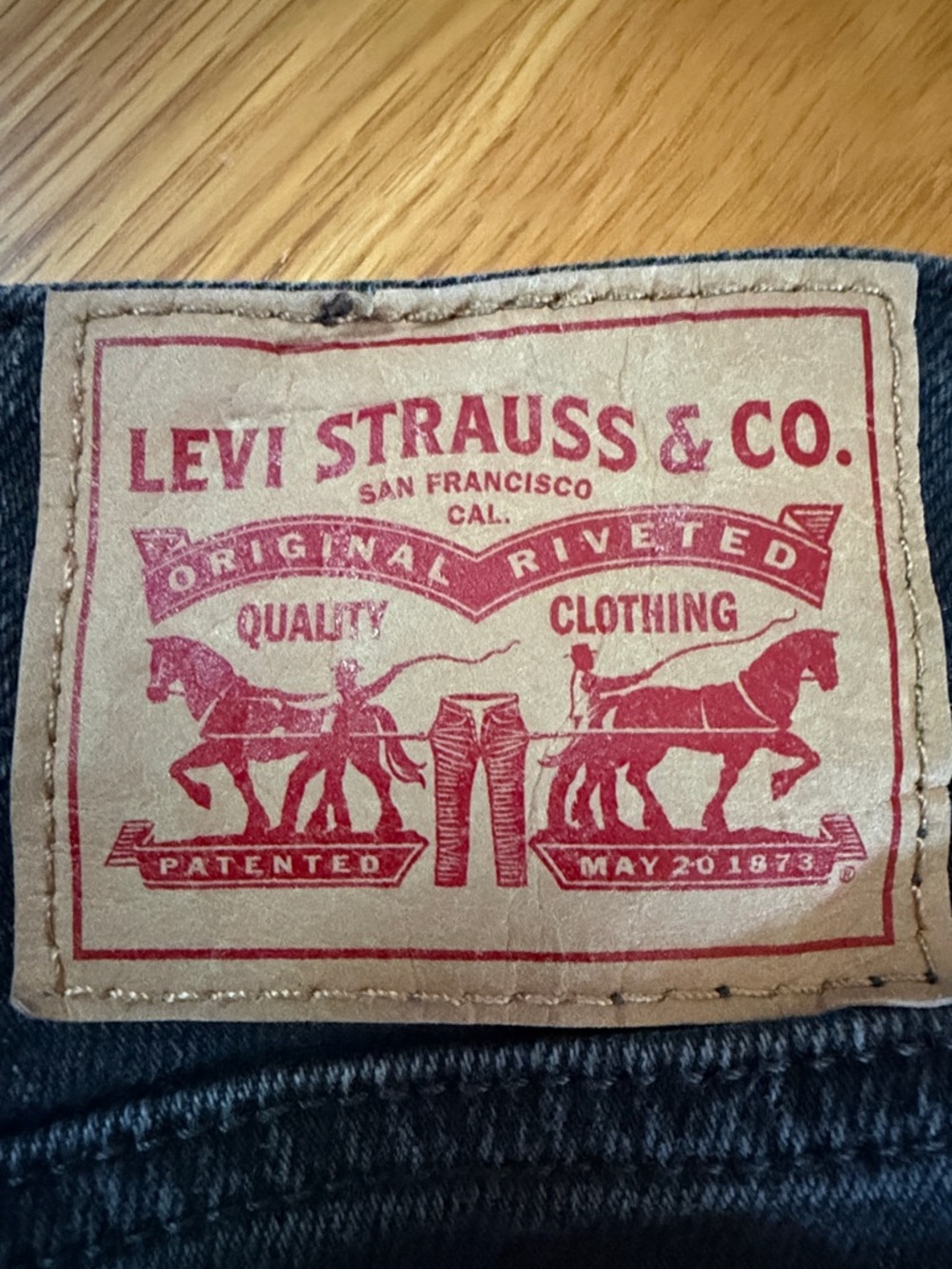 Levi’s Black Jeans 27 Gray Superlow Boot Cut Strauss stretch red tab W27 x L32 4 - Picture 11 of 15